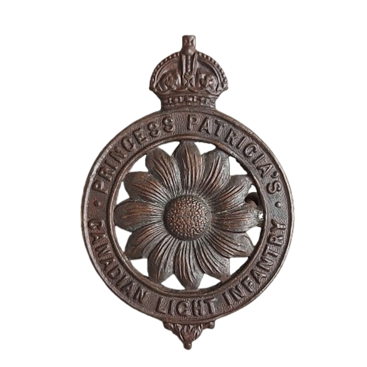 WW1 Canadian CEF Princess Patricia’s Canadian Light Infantry PPCLI Marguerite Cap Badge