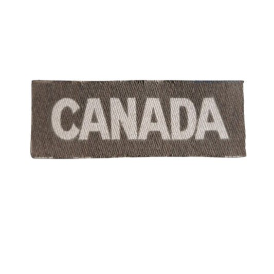 WW2 Canadian CANADA Printed Canvas Shoulder Title