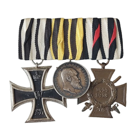 WW1 German Army Parade Mounted Medal Trio