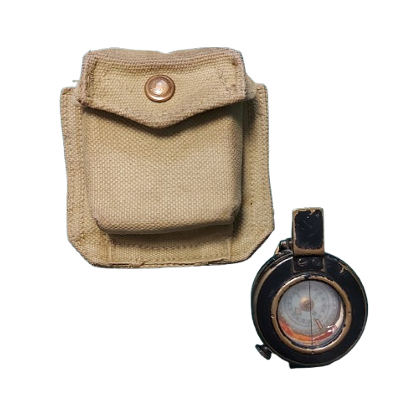 WW2 British Mk.III Field Compass In Canadian P37 Case