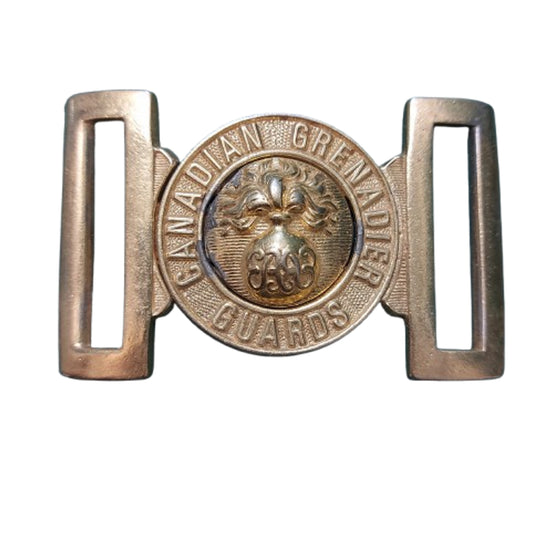 Post-WW2 Canadian Grenadier Guards Brass belt Buckle