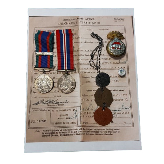 WW2 Canadian Medal Set 39th Field Battery RCA