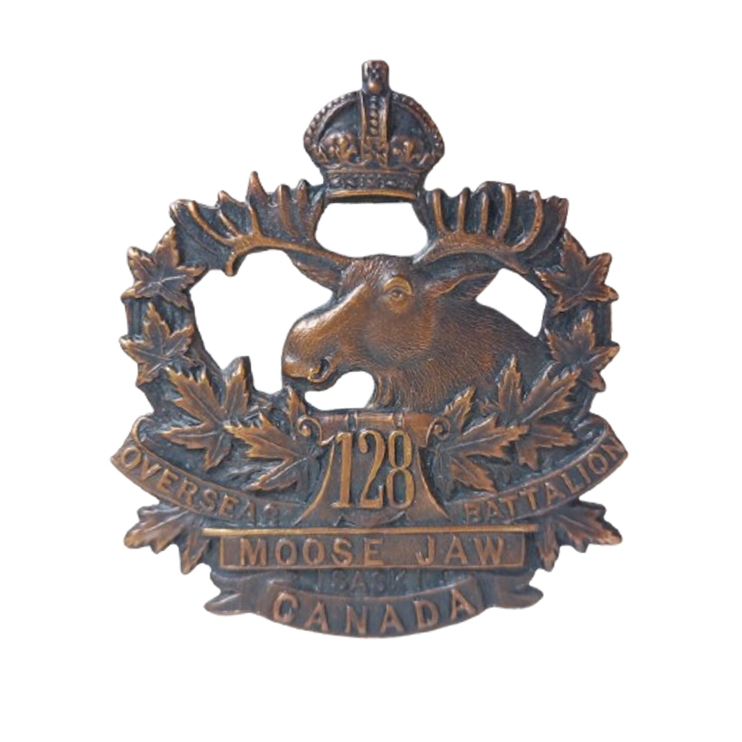 WW1 Canadian CEF 128th Battalion Cap Badge