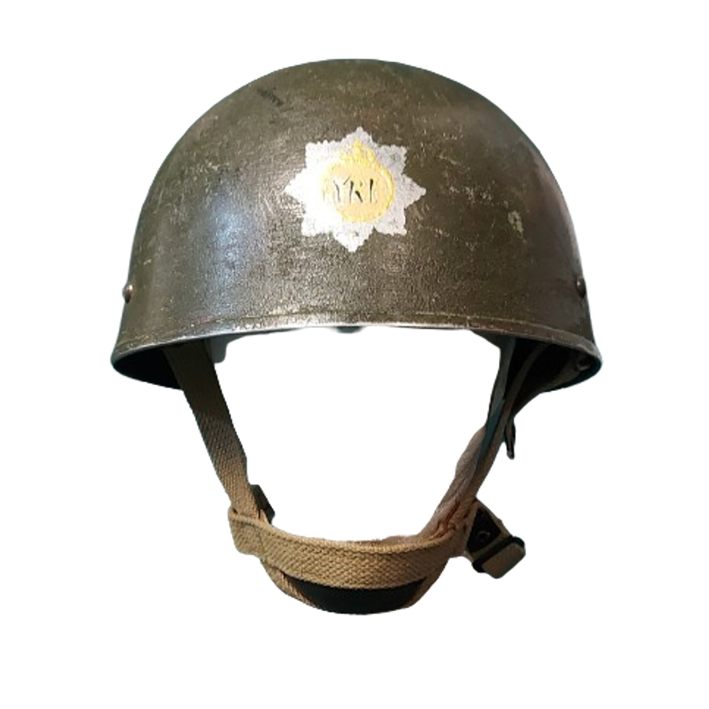 Post-WW2 Canadian Issue RCR Royal Canadian Regiment Paratrooper Helmet 1955