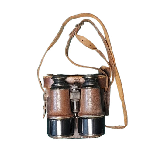 Pre-WW1 British Boer War Era Field Binoculars In Case