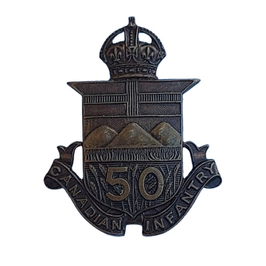 WW1 Canadian 50th Battalion Cap Badge G & S Co.