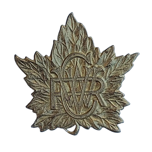 WW2 Canadian Women's Volunteer Reserve Corps Cap Badge Scully Montreal