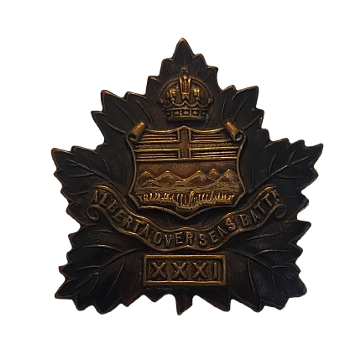 WW1 Canadian CEF 31st Battalion Officer's Cap Badge
