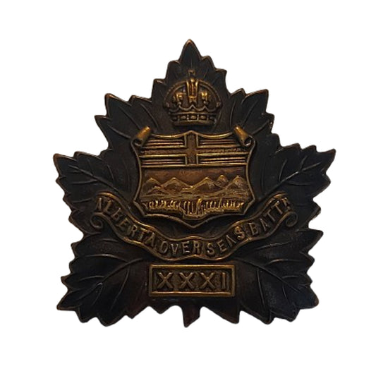 WW1 Canadian CEF 31st Battalion Officer's Cap Badge