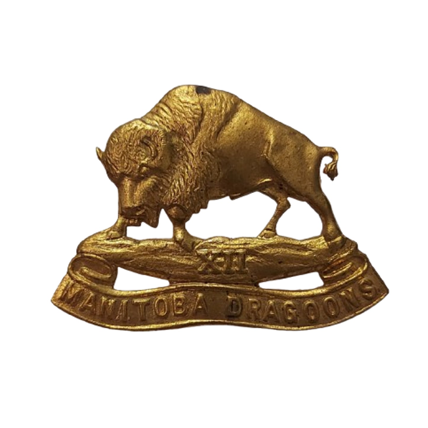 WW2 Canadian 12th Manitoba Dragoons Cap Badge