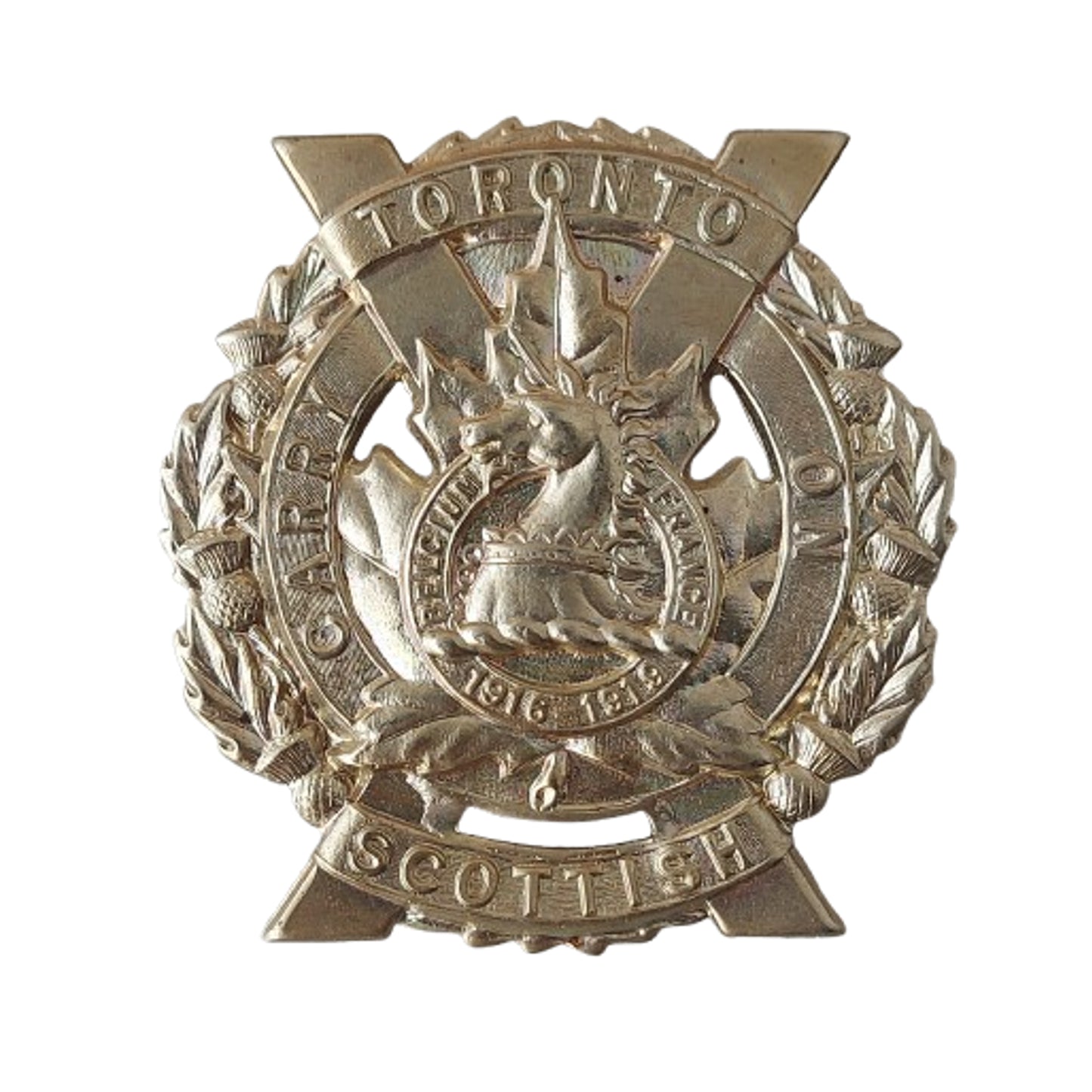 WW2 Canadian Toronto Scottish Regiment Cap Badge