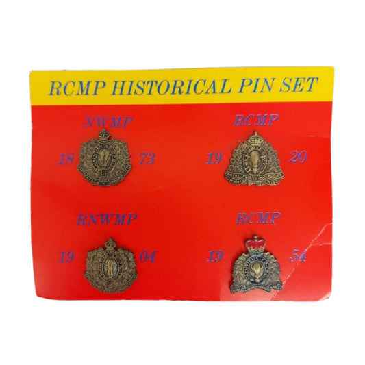 Post-WW2 RCMP Royal Canadian Mounted Police Pin Set