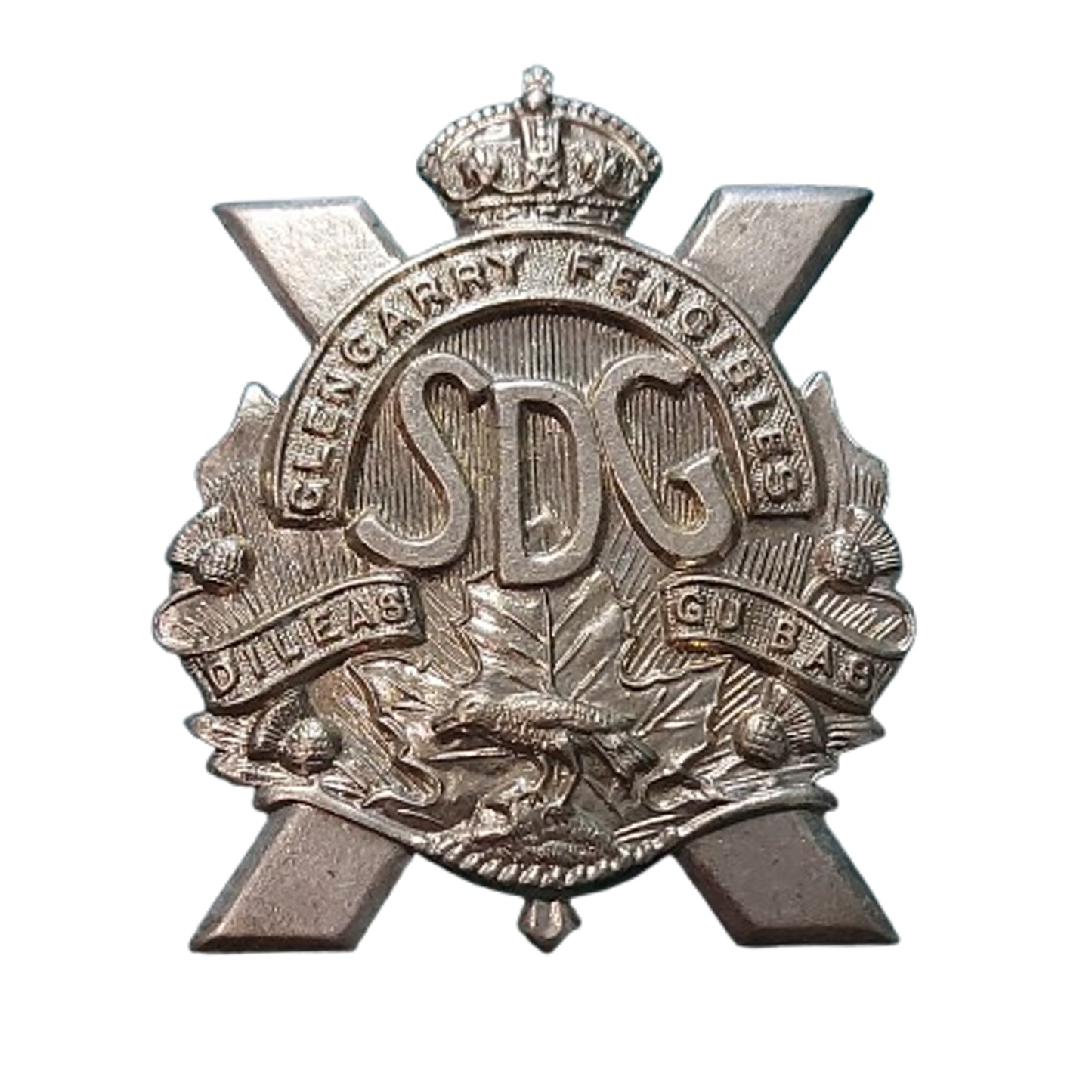 WW2 Canadian Stormont Dundass & Glengarry Highlanders Cap Badge
