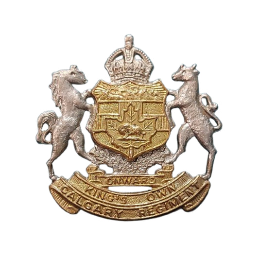 Post-WW2 Canadian KOCR King's Own Calgary Regiment Cap Badge