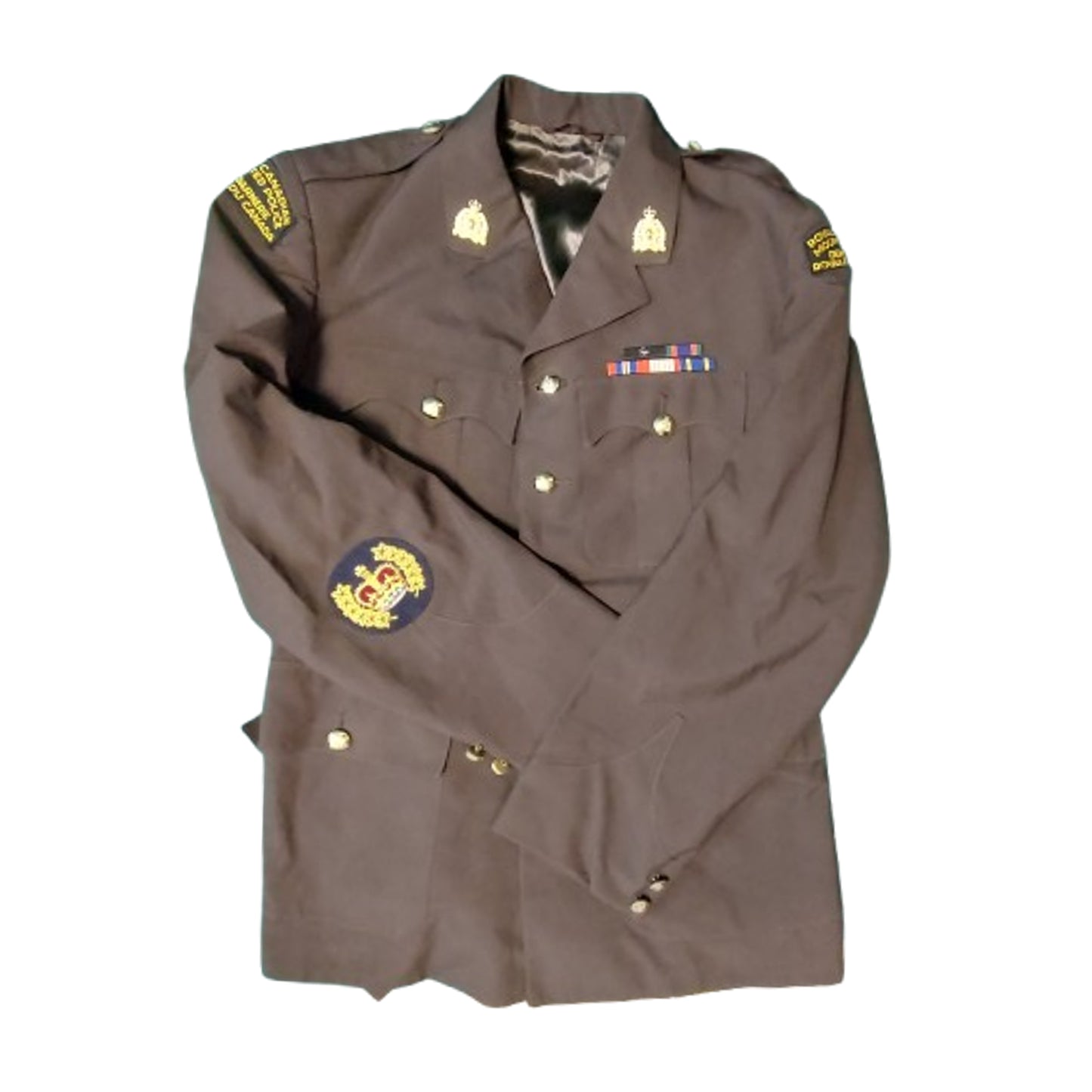 Post-WW2 Canadian RCMP Royal Canadian Mounted Police Brown Serge Tunic