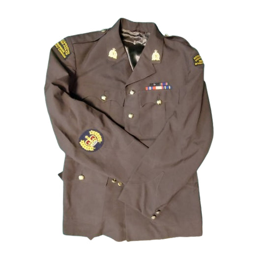 Post-WW2 Canadian RCMP Royal Canadian Mounted Police Brown Serge Tunic
