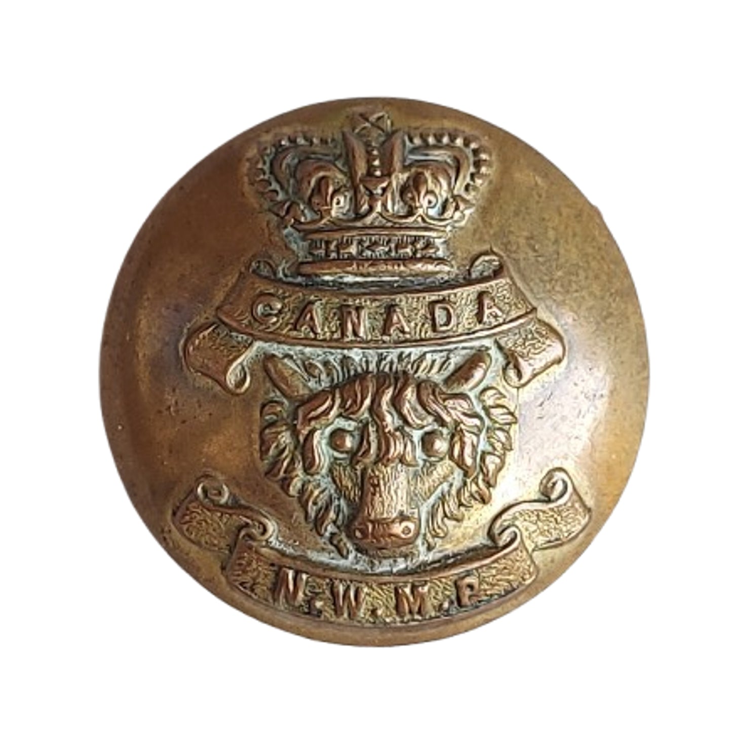 Pre-WW1 Canadian NWMP North West Mounted Police Tunic Button
