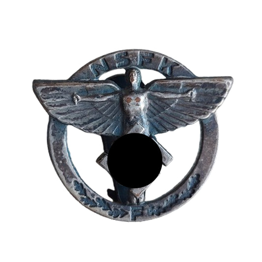 WW2 German NSKK Members Numbered Button Hole Badge