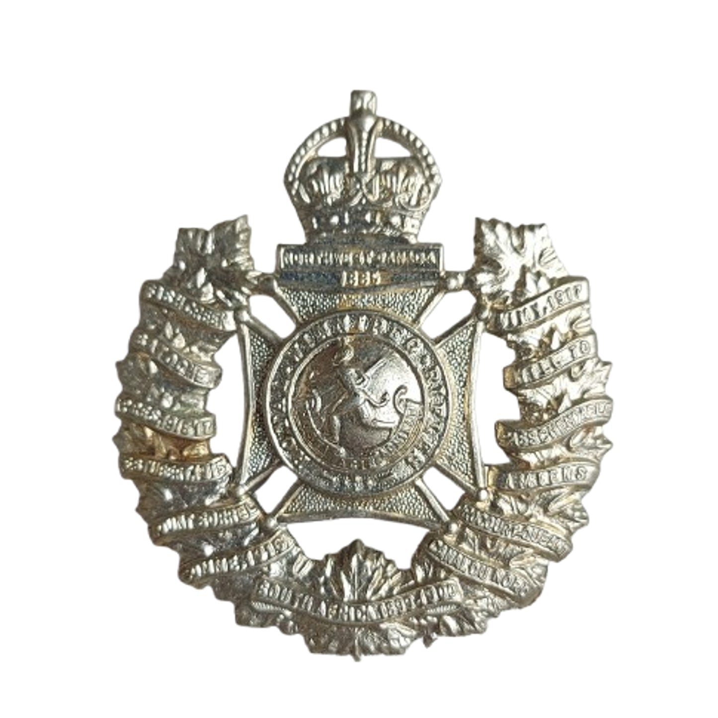 WW2 Canadian RWR Royal Winnipeg Rifles Cap Badge