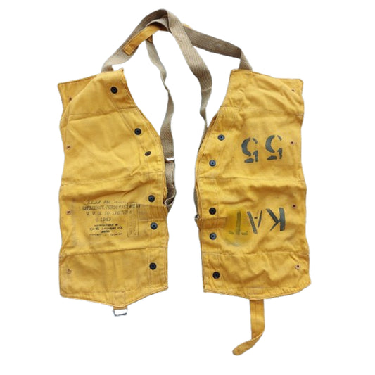 WW2 Canadian RCAF Emergency Personnel Life Preserver Vest 1943