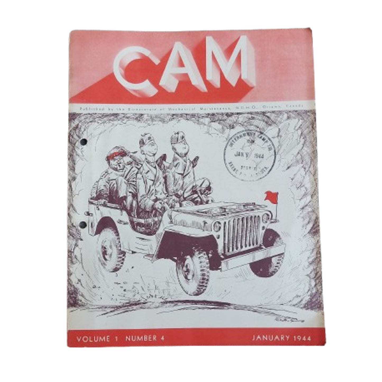 WW2 Canadian Armour Motor Magazine January 1944  Seebe Internment Camp 130