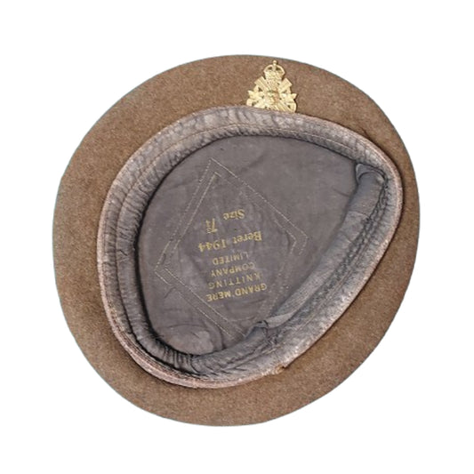 WW2 Canadian The Loyal Edmonton Regiment Beret 1944 Size 7 3/4