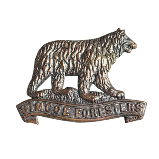 Pre-WW1 Canadian Simcoe Foresters Collar Badge