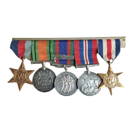 WW2 Canadian Army Oversea Service Medal Set