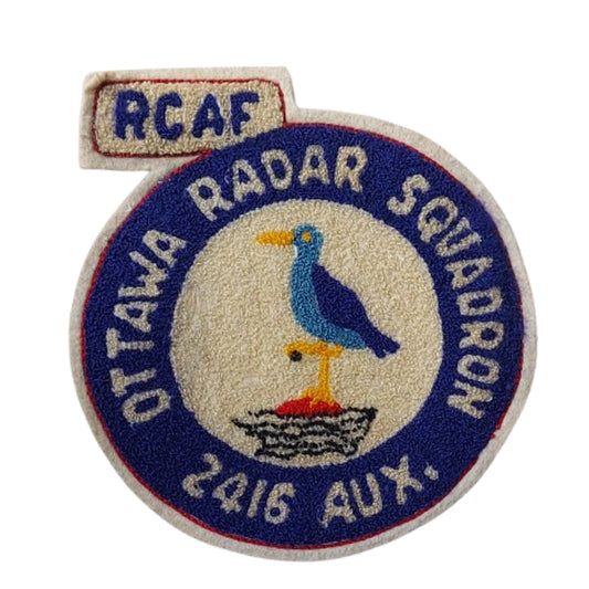 Post-WW2 Canadian RCAF 2416 Auxiliary Ottawa Radar Squadron Jacket Crest