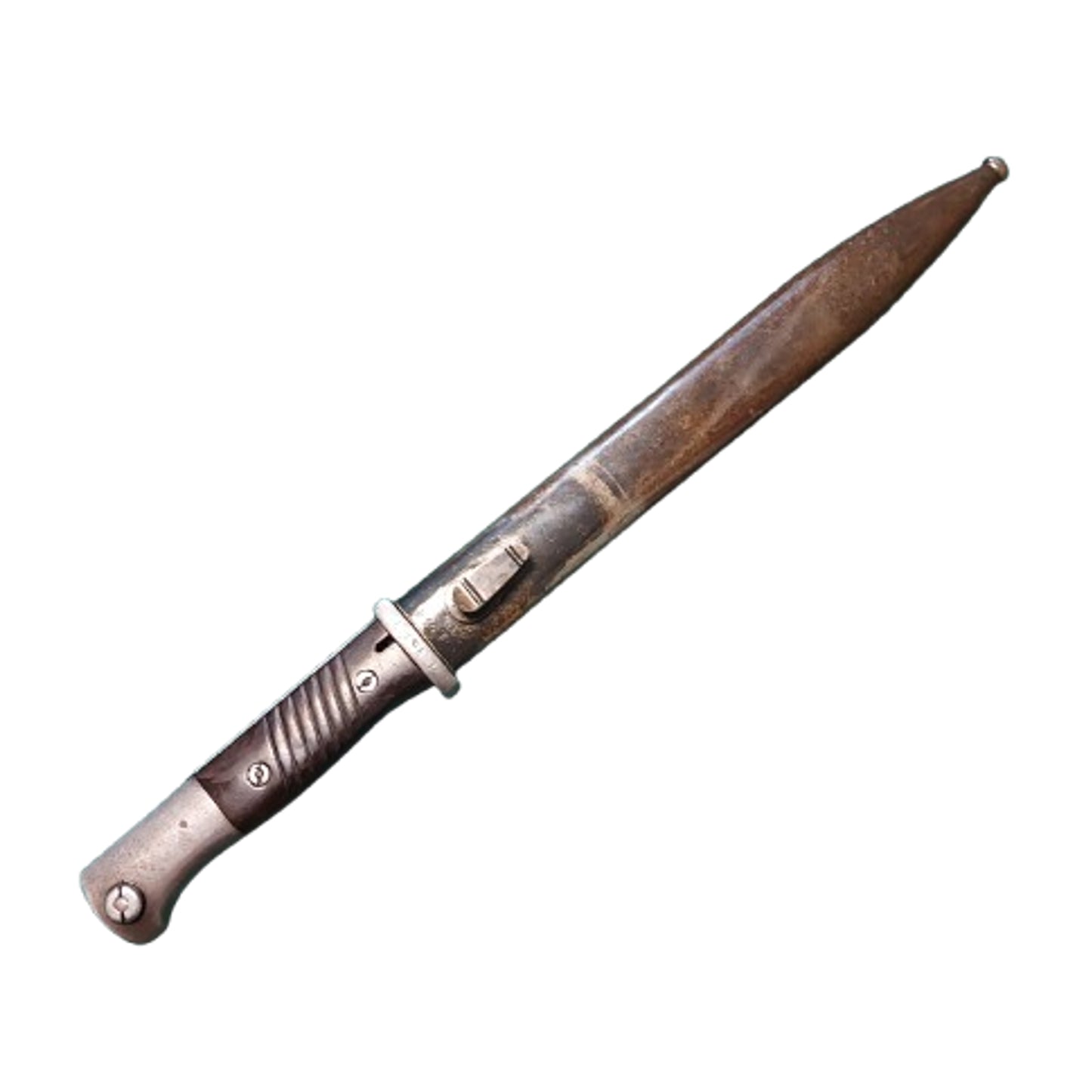 WW2 German Army K98 Combat Bayonet In Scabbard