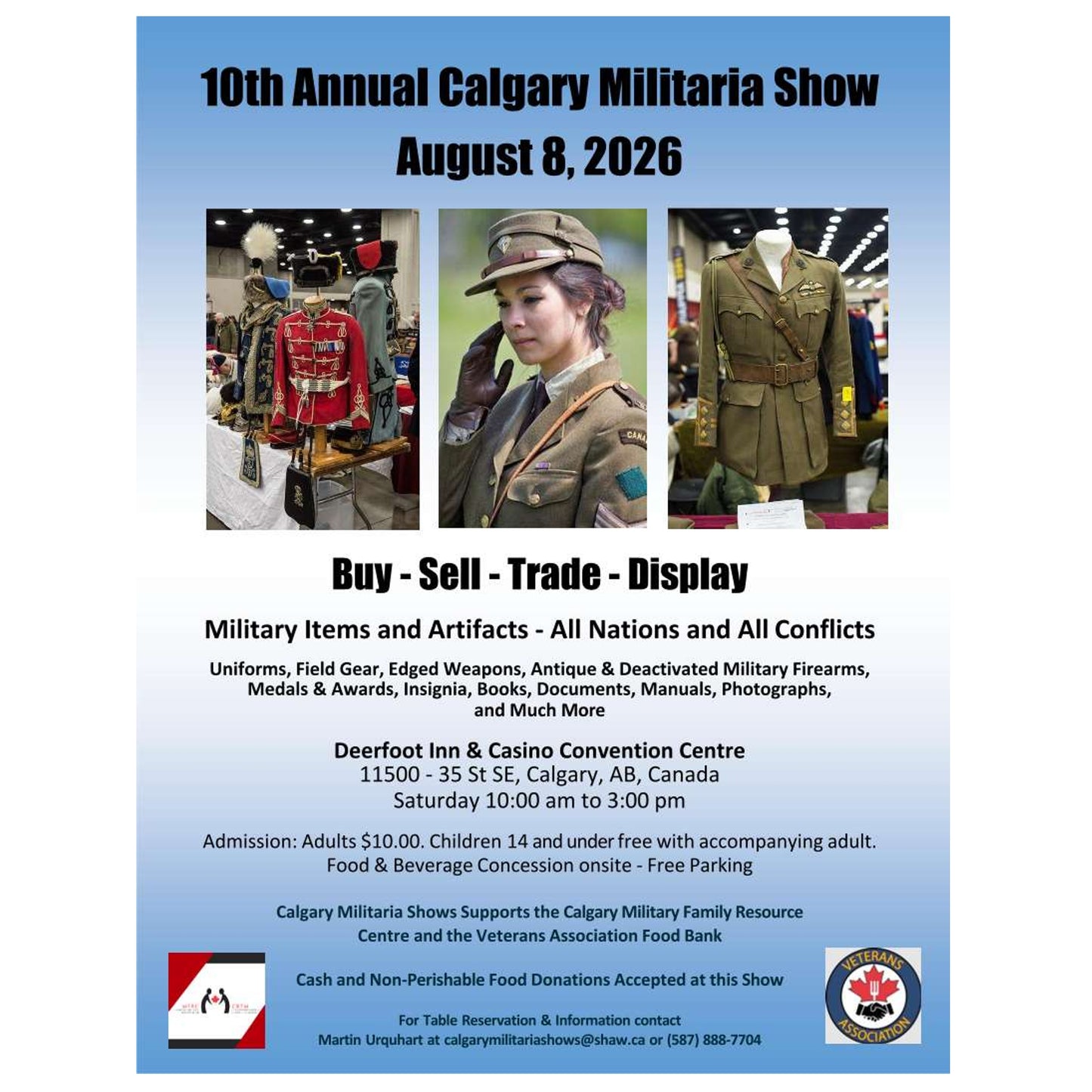 Calgary Military Show August 8, 2026