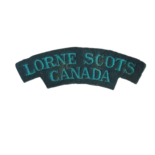 WW2 Canadian Lorne Scots Canada Cloth Shoulder Title