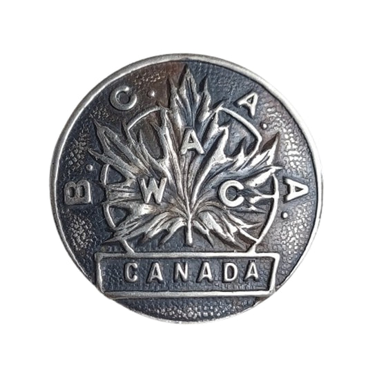 WW2 Canadian British Columbia Automobile Association Women’s Auxiliary Corps Cap Badge
