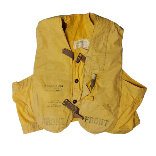 WW2 Canadian RCAF 1932 Pattern Mae West Life Preserver with Bladders