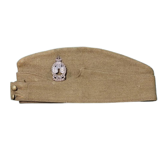 WW2 Canadian Named RCOC Wedge Cap With Badge 1942