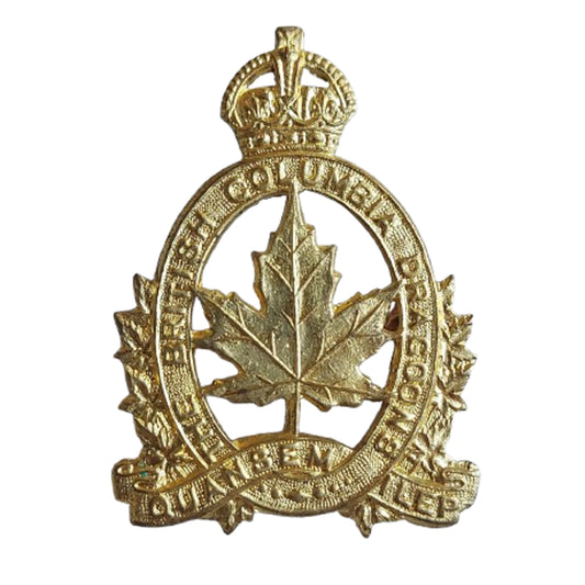 WW2 Canadian The British Columbia Dragoons Armored Regiment Cap Badge
