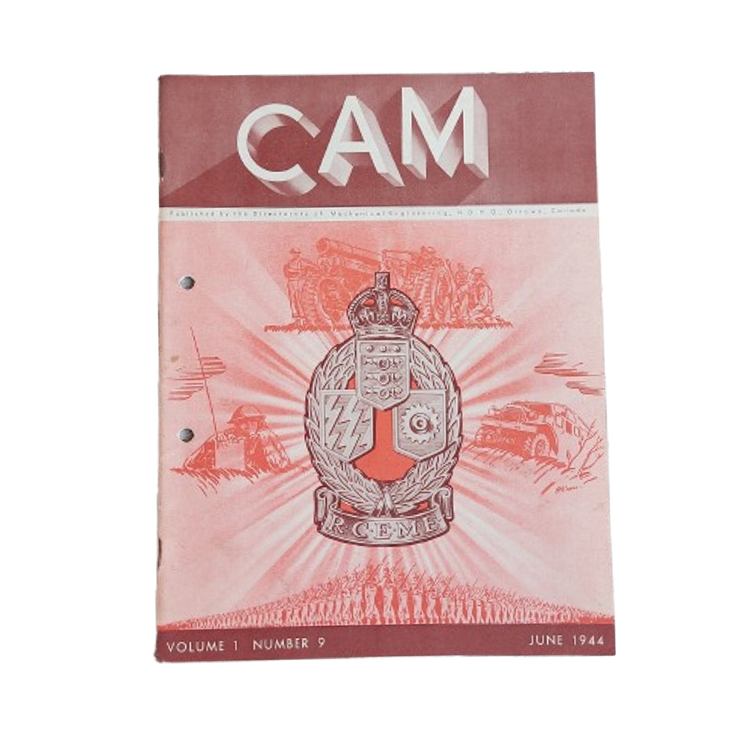 WW2 Canadian Armour Motor Magazine June 1944 RCEME Issue