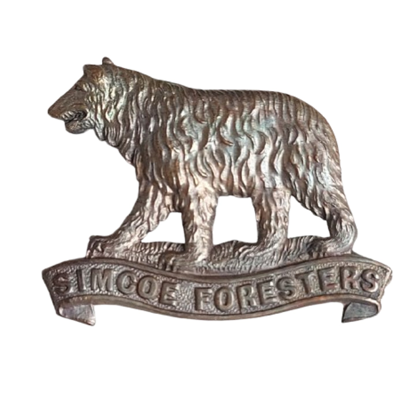 Pre-WW1 Canadian Simcoe Foresters Collar Badge J.R. Gaunt