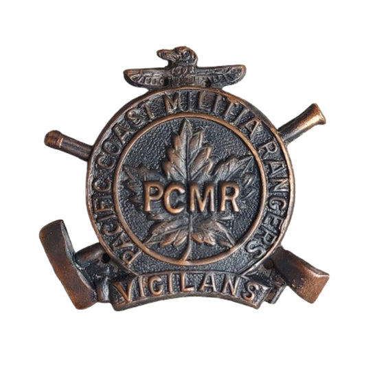 WW2 Canadian PCMR Pacific Coast Mountain Rangers Cap Badge