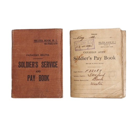WW2 Canadian Pay Book And Document Set 5th LT. A/A Regiment RCA