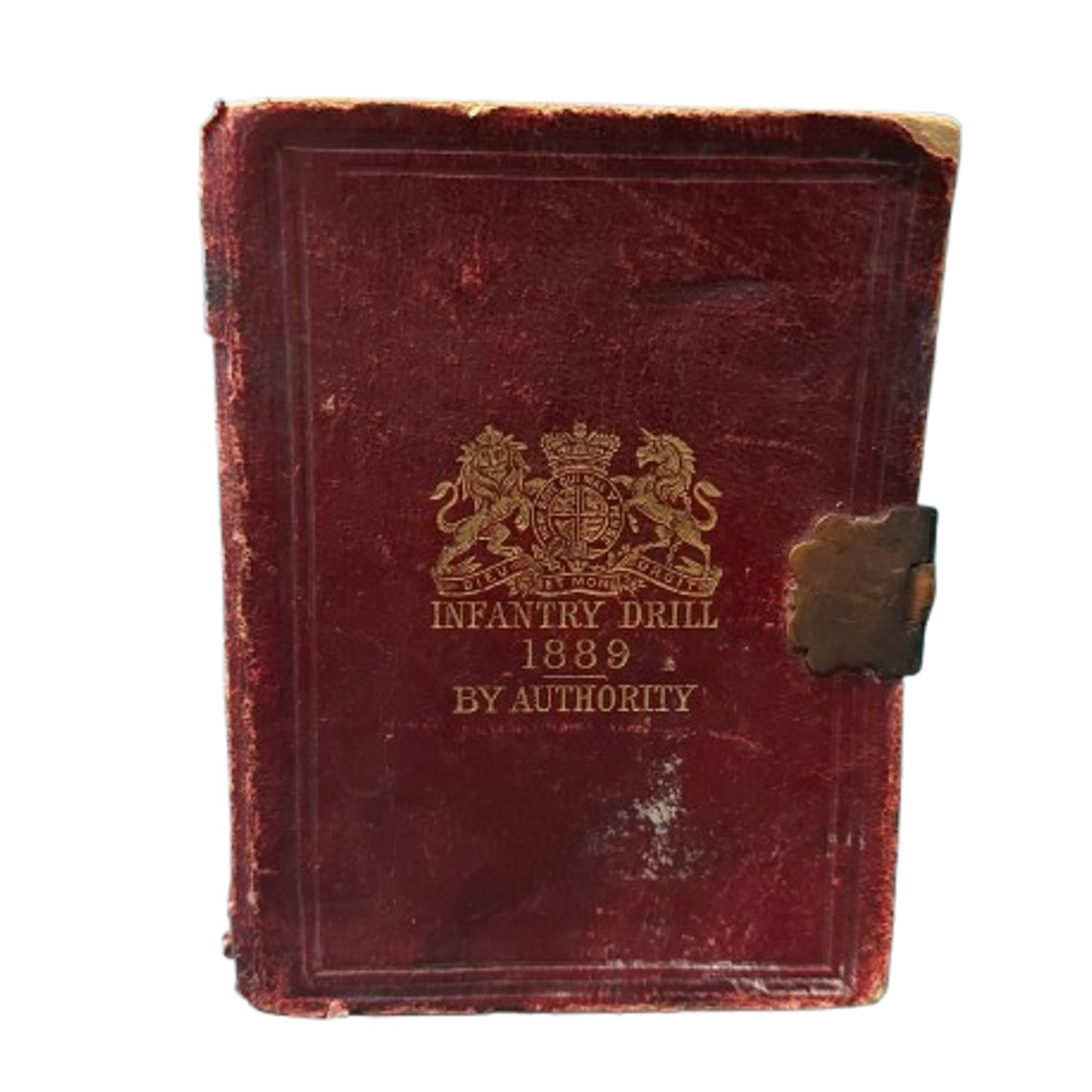 Pre-WW1 British Infantry Drill 1889 By Authority Locking Book Named 35th Battalion
