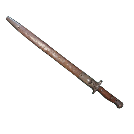 WW1 British Pattern 1907 Bayonet And Scabbard WW2 Reissue