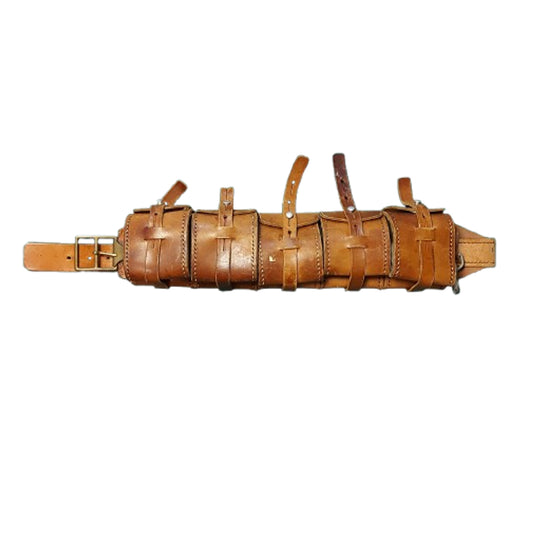WW2 Swedish Army 5 Pocket Leather Cartridge Belt 6.5 X 55