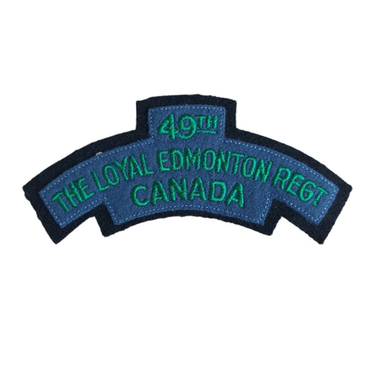 Post-WW2 Canadian 49th The Loyal Edmonton Regiment Canada Shoulder title
