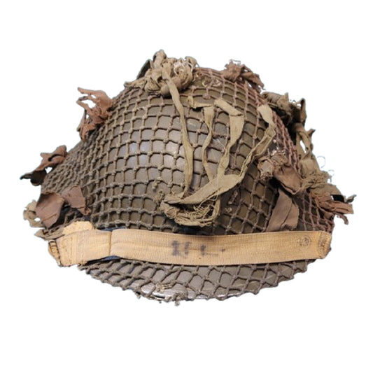 WW2 Canadian Army Mk.II Helmet With Scrimshaw Camouflage Helmet Net 1940