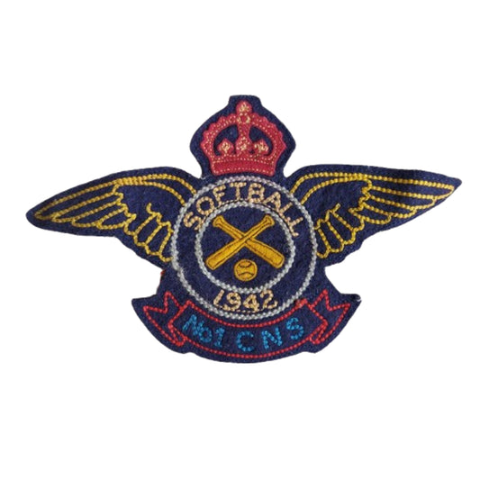 WW2 Canadian RCAF No.1 CNS 1942 Softball Jacket Crest