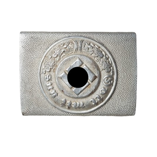 WW2 German Polizei Ordnungspolizei 2 Piece Aluminium Belt Buckle