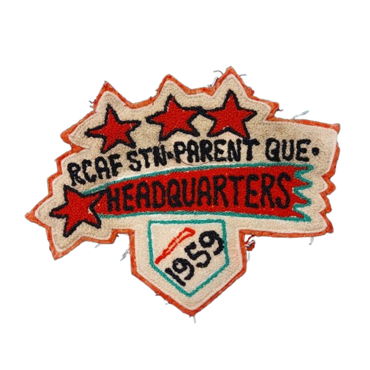 Post-WW2 Canadian RCAF 8th Parent Quebec Headquarters Jacket Crest 1959