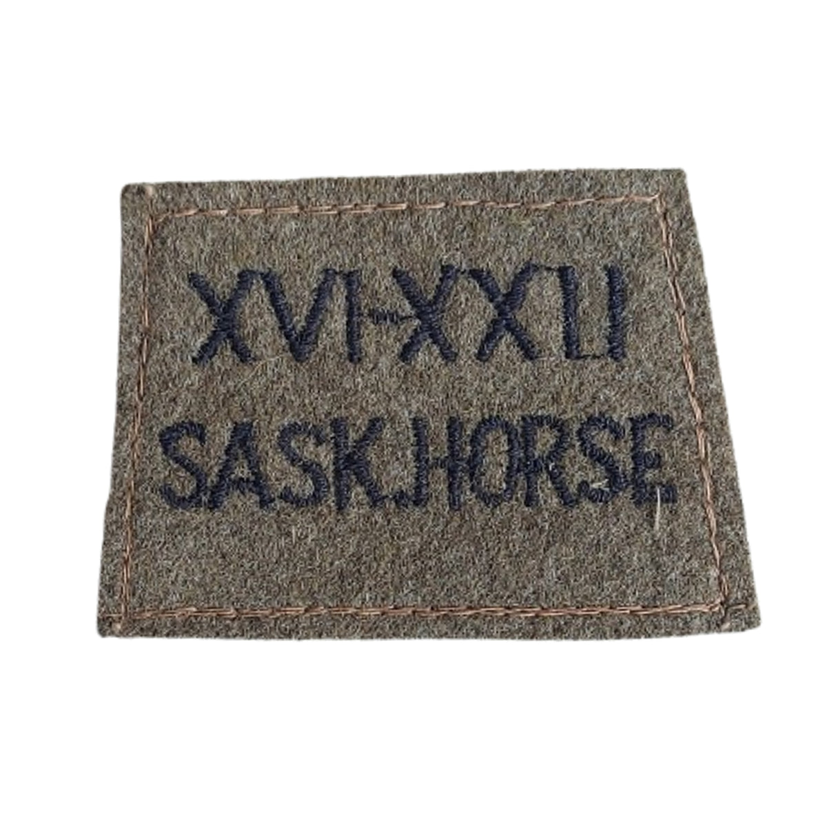 WW2 Canadian 16/22 Saskatchewan Horse Slip On Uniform Insignia