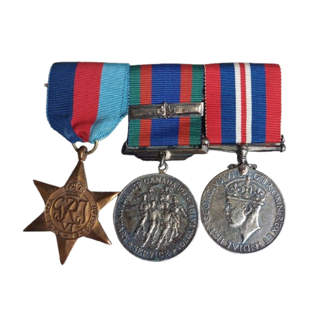 WW2 Canadian Medal Set With Overseas Bar